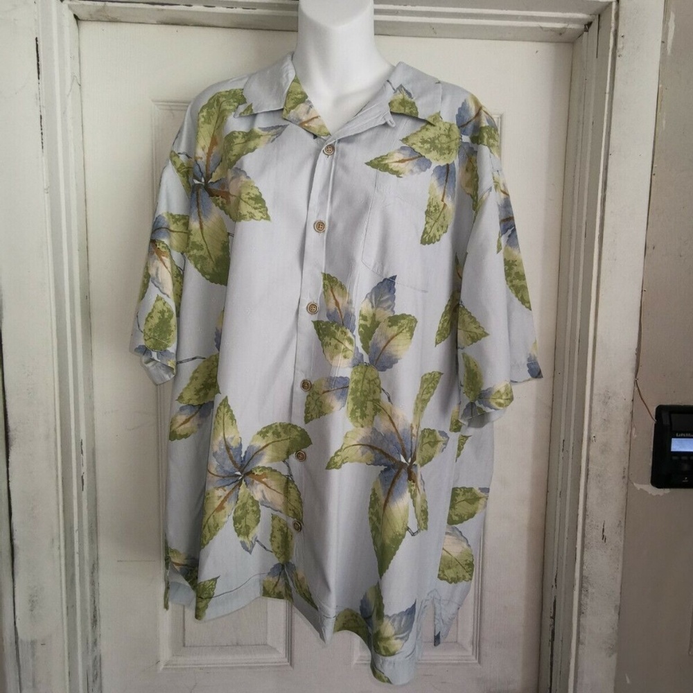 Tommy Bahama Mens Hawaiian Shirt Short Sleeve Flor